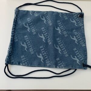 Hollister Blue Drawstring Bag